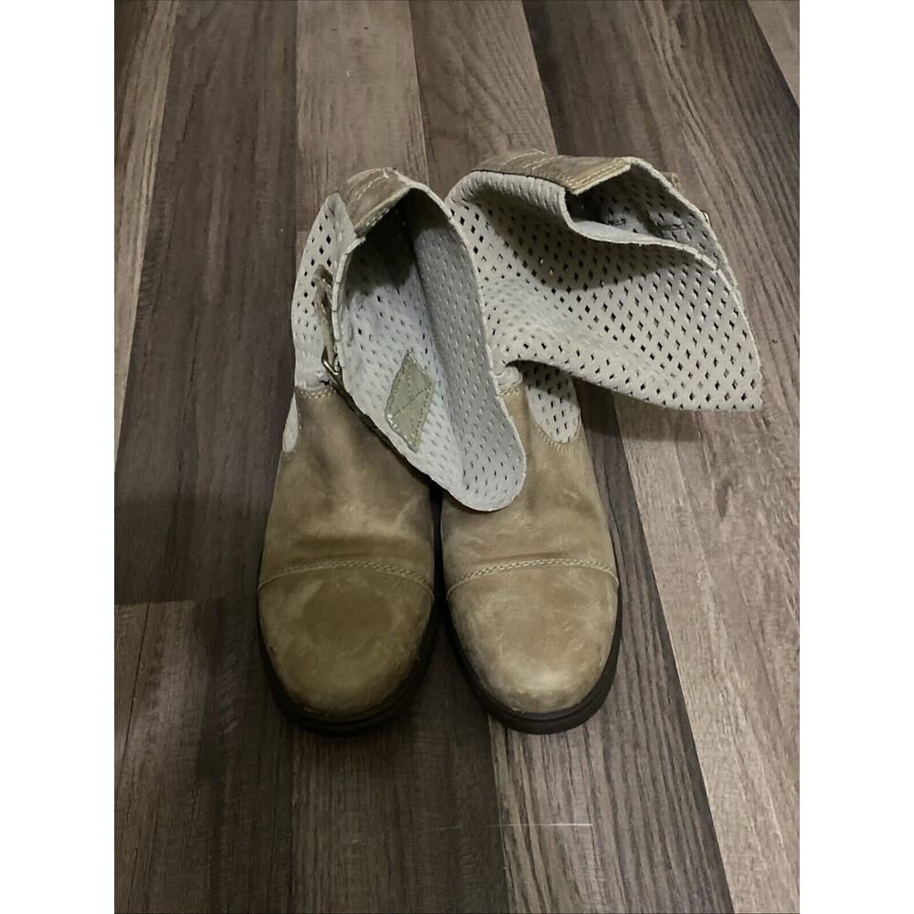Sorel Major Pull on Boot women's size 7.5 tan perforated leather winter shoes - Picture 2 of 7